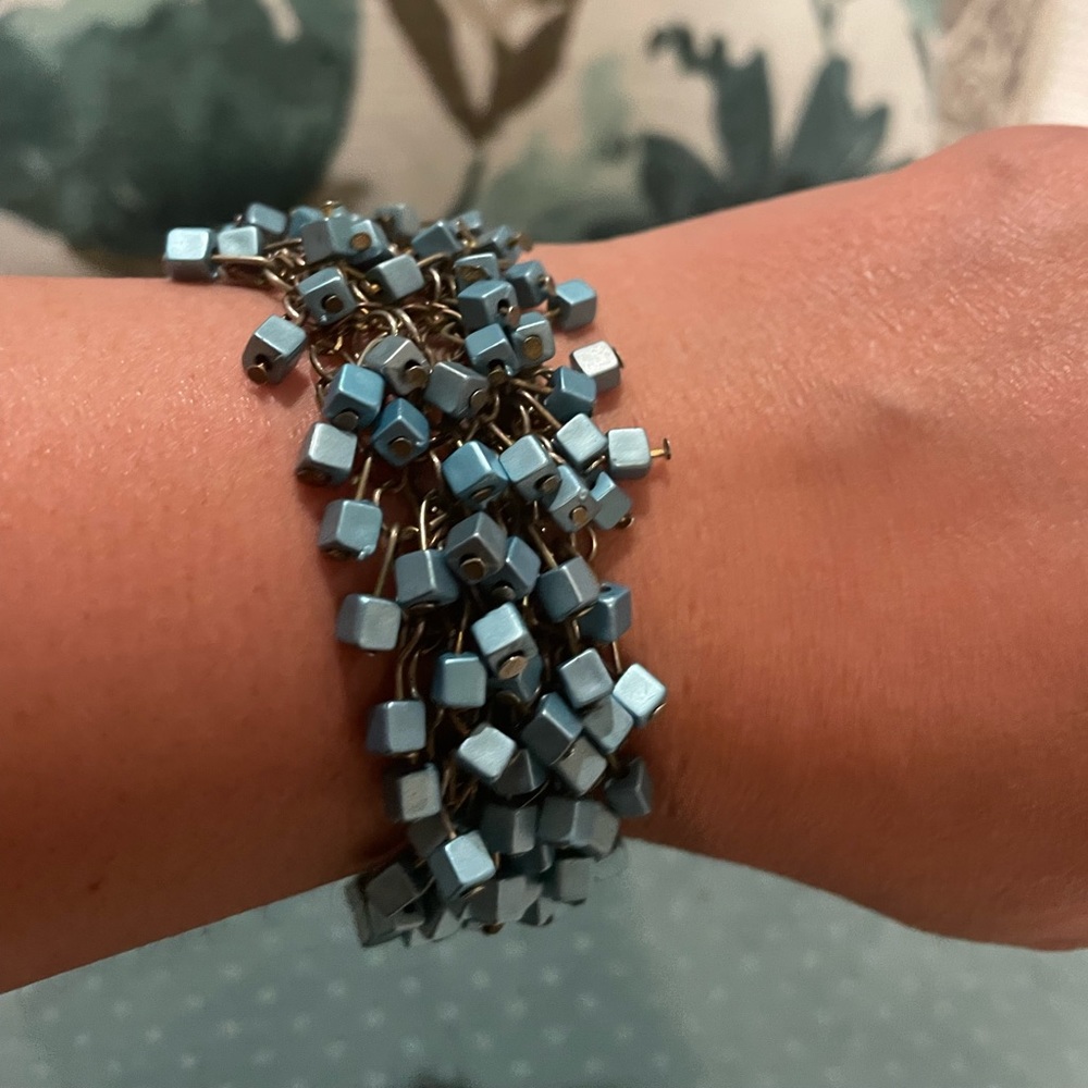 Blue Beaded Bracelet